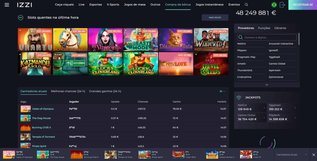 Bônus de recarga em cassino online